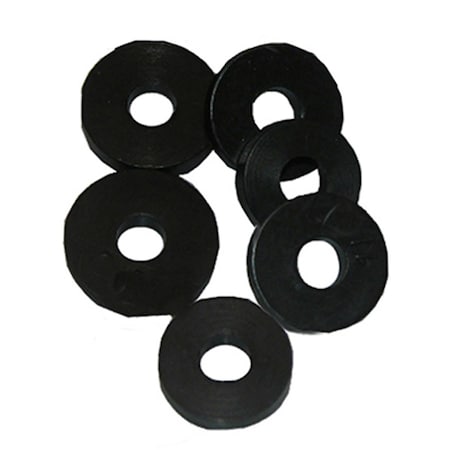 Larsen Supply Co 02-1113 - 0.38 in. Large Neoprene Flat Faucet Washer, 6PK 664575